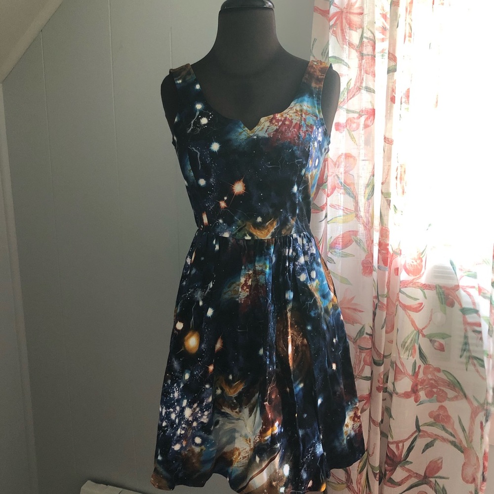 ModCloth Heart and Solar System Dress